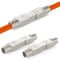 HB-DIGITAL 3x CAT 7 LSA werkzeugloser Netzwerkkabel Verbinder CAT 7 STP feldkonfektionierbare Kupplung Adapter Verlängerung für LAN Verlegekabel Ethernet Installationskabel