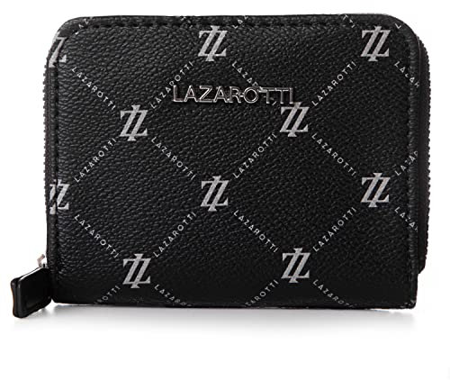 Lazarotti Palermo Geldbörse Damen | Geldbeutel mit Reißverschluss | kleines Portemonnaie 11 cm