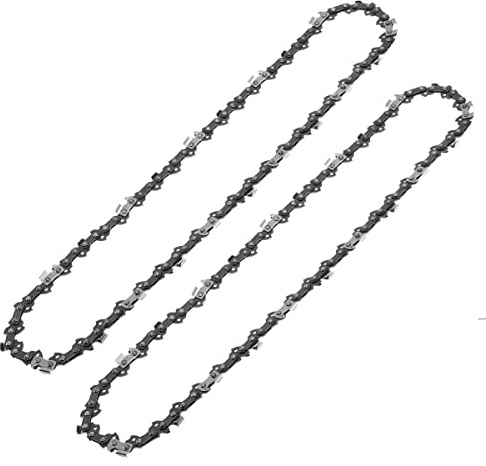 ChgImposs 2 unids 12 pulgadas cadena de motosierra 3/8 paso sierra cadena 45 Drive Link eléctrico motosierra piezas motosierra cuchillas reemplazo
