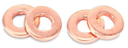 Lot de 4 joints de vis banjo compatible avec Berlingo C2 C3 C4 C5 C8 DS4 DS5 Jumpy Nemo Xsara Picasso C-Max Fiesta V VI Focus II 1007 206 207 3008 307 308 Expert Partner 1.4 1.6 HDI OEM 015708
