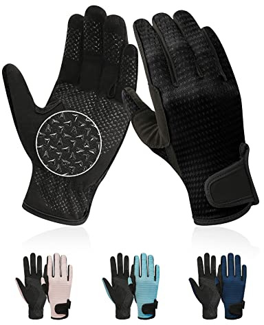 ChinFun Kids Horse Riding Gloves Equestrian Anti Slip Children