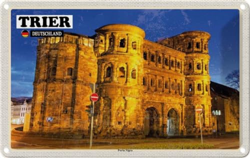 vianmo Blechschild 20x30 cm Trier Porta Nigra Altstadt Deko Geschenk Metall Schild