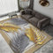 RUGMRZ Camping Teppich Für Draußen Grau gelb Art Designer Wohnzimmer zubehör Bad 90 x 200 cm