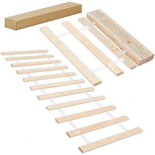 SPRINGOS Sommier à Lattes Sommier à Lattes pour Matelas 120 x 200 cm Bois