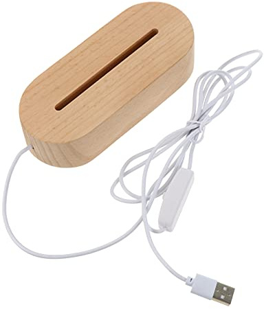 Garneck Holz Kristallkugel Lichtsockel Led Lampe Wohnschmuck Tischdekoration Quadratischer Standfuß Für Kristallkugel Display