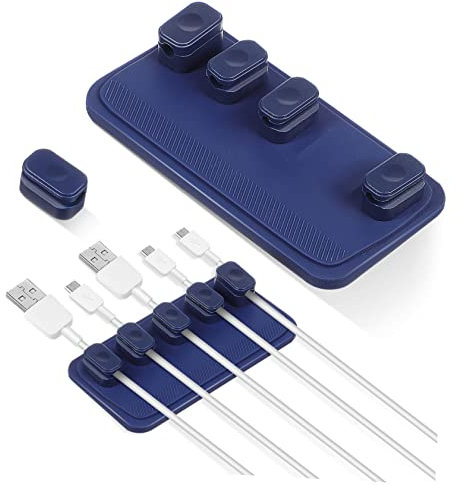 CAXUSD 2 Sätze Drahtfixierer Ladekabelhalter Minidisc-player Und -recorder Magnetkabel Dsl-kabel Desktop Stand Magnethalterung Elektrokabel Kieselgel Regal Magnetisch