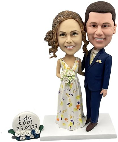 RODMAIE Individuelle Wackelköpfe, personalisierte Hochzeitsgeschenke für Paare, Hochzeit für Paare, einzigartiges Valentinstagsgeschenk (24)
