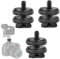 Adattatore Per Slitta A Caldo, Adattatore Perflash A Slitta, 3 Pezzi Hot Shoe 1/4, Slitta a Caldo Vite Per Treppiede, Adattatore Hot Shoe 1/4, Hot Shoe Mount Adapter, Adattatore Attacco Hotshoe