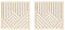 Gralara 2x Sculptures murales géométriques en bois, panneaux muraux abstraits en bois, couleur érable
