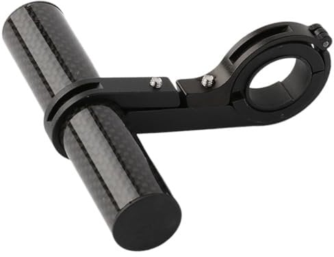 GXGM 1 PCS Aleación de aluminio + Tubo de carbono Extensor de Manillar para Bici, Soporte Manillar Bicicleta Soporte de Extensión con Abrazaderas ,Adecuado para Manillar bicicleta de 18-32 mm