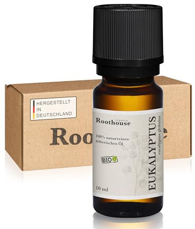 Roothouse-Organics® Bio Eukalyptusöl - 100% naturreines ätherisches Öl - Eucalyptus Globulus
