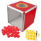 MOBUTOFU 1 Set Transparente Box Tombola Boxen Mit Schlitz Tombola Eimer Tombola Bälle Trinkgeldglas Bargeld Aufbewahrungsbehälter Multifunktions Tombola Ballhalter Spielkoffer