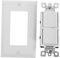 OSALADI Power 10a White Modern Dual Dimmer Wall Light Easy to Install Sturdy with Plate Cover