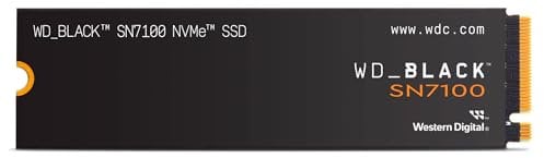 WD_BLACK SN7100 4TB NVMe SSD Interno, M.2 2280, velocità fino a 7000/6700 MB/s, Next Gen TLC 3D NAND, fino a 2,400TBW, Progettata per i laptop e i dispositivi portatili da gaming