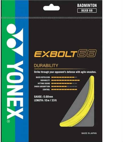 YONEX Exbolt 68 Badmintonsaite (Gelb)