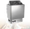 guoyjmm PoêLe de Sauna électrique en Acier Inoxydable 4,5/6/8/9 KW, avec Commandes Intégrées, Minuterie 3 H et Température Réglable, Poêle de Sauna à Vapeur Sèche,6KW-220V