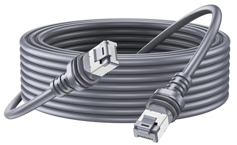 Ohmvolta Starlink Gen 3 Cable 10M, Waterproof Ethernet Cable for Starlink Gen 3/Standard/Mini, RF Coaxial Cable Extension Accessories for Starlink Satellite RV/Marine/Home