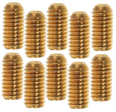 TOYANDONA 12stücke Stegschrauben Aus Metall Für Bass-gitarren Schraubenteile Gitarren-ersatzteile Stegzubehör Praktische Stegschrauben Für Tremolo-stegteile