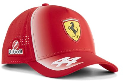 PUMA Scuderia Ferrari F1 2026 Lewis Hamilton Mützenkollektion | Mit allen aktuellen Scuderia Ferrari Team- und Partnerlogos, Getragen von Lewis Hamilton während der Formel-1-Saison 2026