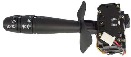 M MODECAR Lenkstockschalter Blinkerschalter Lichtschalter für Renault Clio 2, Megane 1, Scenic 1, Kangoo 1 (1995–2008), mit Nebelscheinwerfer-Funktion