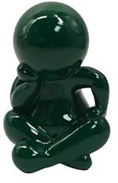Present Time Ornament Amigo Sitting Medium - Grün - 11.3x10.2x16.3cm