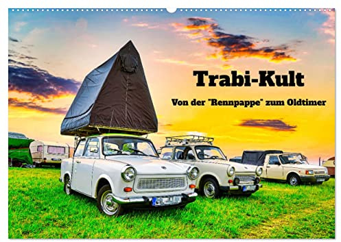 Trabi-Kult (Wandkalender 2026 DIN A2 quer), CALVENDO Monatskalender: Der Trabi prägte das Bild der Straßen in der DDR. Jetzt ist er das Kultauto im Osten! (CALVENDO Mobilitaet)