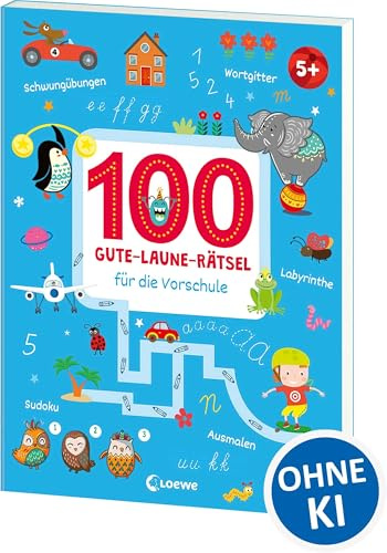 100 Gute-Laune-Rätsel für die Vorschule: Lernspiele für Kinder ab 5 Jahre