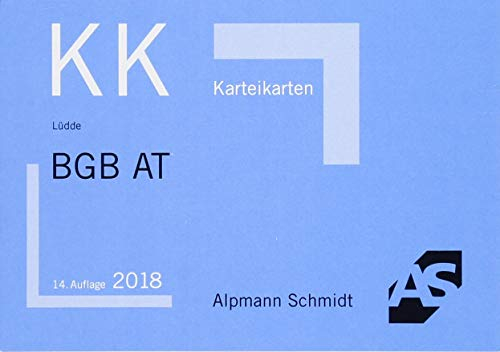 Karteikarten BGB Allgemeiner Teil