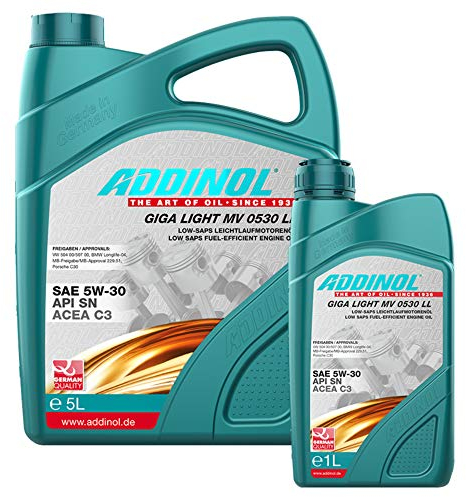Addinol Motoröl 5W-30 Giga Light MV 0530 LL Longlife 5L + 1L