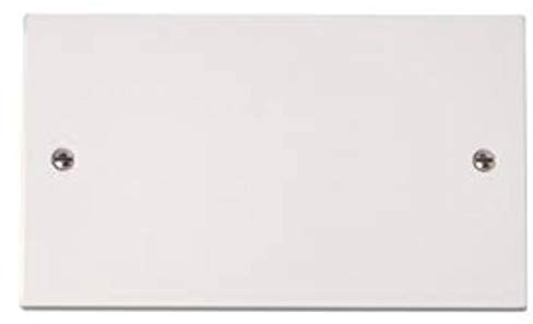 Double Gang (2G) Electrical White Socket Blanking Plate