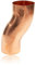Kupfer Sockelknie 100 mm mit 6 cm Ausladung, konischer Etagenbogen mit Einsteckfase und stumpfgeschweißt DN 100