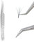 NAGARAKU Pince Cils Volumineux Greffage Pince à Épiler Précision à Pointe Professionnelle Alliage De Titane Ultra Légère Dur Durable Poignée Antidérapante Tweezer pour Créer des Fleurs de Cils (TI-01)