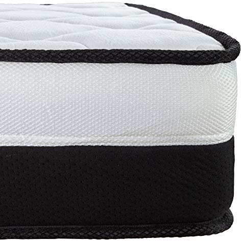 Arensberger EMILIA Matratze 120x200 cm | Federkernmatratze mit Gel-Schaum und integriertem Topper | ergonomische Höhe 23cm | Härtegrad H3/H4 | HR Taschenfederkern 120x200cm Rollmatratze punktelastisch