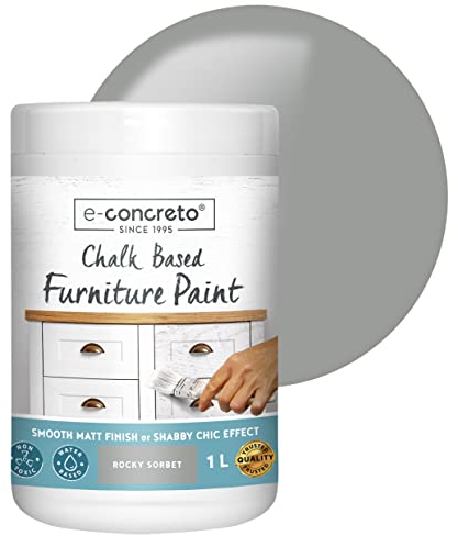 e-concreto Pintura de tiza para muebles (Gris)