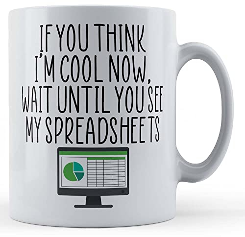 Father Fox - If You Think I'm Cool, Spreadsheet - Colleague Gift Mug, Ceramic, 11fl.oz.