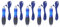 Kugelschreiber mit Breitem Körper, Große Stifte mit Comfort-Griff, Fettgewichtete Schreib utensilien, Extra Dicke Kugelschreiber für Parkinson & Arthritis, 5 Stück (Blau)