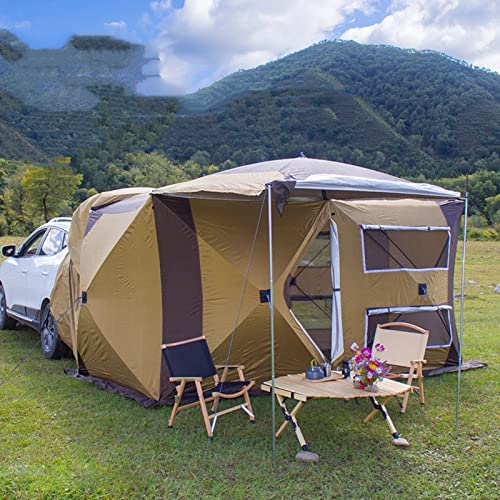 Auto-Markise, wasserdichte Auto-Heckklappenzelte, doppellagig, für 6–8 Personen, Auto-Markise, Sonnenschutz, Zelte, Camping-LKW-Überdachung