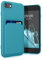 kwmobile Handyhülle kompatibel mit Apple iPhone SE (2022) / iPhone SE (2020) / iPhone 8 / iPhone 7 Hülle - Handy Cover mit Fach für Karten - in Hellblau matt