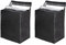 sourcing map Dryer Cover Washing Machine Cover 2.5x2.4x3.6 Ft Black Cover for Dryer Washer, Pack of 2
