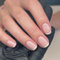 Cubahop 24 Stück French Square Pink Nails Full Cover Fake Nails Stick auf den Nägeln für Frauen und Mädchen