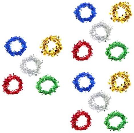 Cabilock 15stücke Teiliges Weihnachtsbaum Sternanhänger Bruchsicherem Kunststoff Gold Blau Silber Und Grün Dekoration Für Festtage Und Feiern