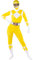 Funidelia Déguisement Power Ranger jaune en seconde peau pour femme, Licence Officielle, Taille XS Films et Cinéma, Super héros - Costume pour Adultes pour les fêtes, le Carnaval et Halloween