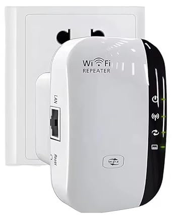 Repeteur WiFi WiFi Répéteur WiFi Booster 300Mbps 2,4 GHz Extenseur sans Fil Amplificateur de Signal du Réseau Avoir AP/RP et WPS Fonction, Compatible avec Toutes Les Box Internet