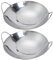 Happyyami 2 Juegos Plancha De Acero Inoxidable Olla De Cocina De Doble Asa Utensilios De Cocina Cacerola Antiadherente Frigideira Antiadherente Ollas Pequeñas para Cocinar Metal 2 Piezas * 2