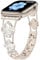 Sixmoat Straps Compatible with Apple Watch Strap for Women 38mm 40mm 41mm 42mm 44mm 45mm 46mm 49mm, Bling Bracelet Designer Dressy Clover for iWatch Band Series Ultra SE 10 9 8 7 6 5 4 3 (Starlight)