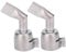 2Pcs Heat Gun Tips Stainless Steel Flat 120 Degree Heat Gun Attachments Ideal for Soldering
