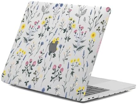 HLAAJJX Hülle Case für 2025 2024 2023 2022 MacBook Air 13 Zoll A2681 M2/A3113 M3/A3240 M4,Klassisch Schutzhülle Hartschale Schützend Computer Cover für MacBook Air 13,6,Bunte Blumen