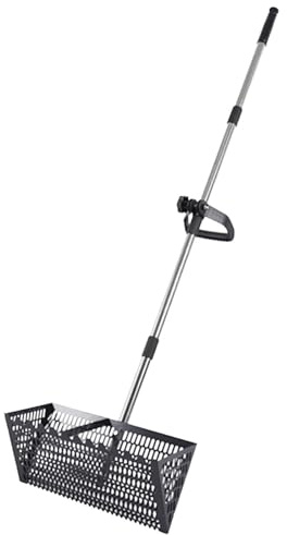 Generico Setacciatore di Sabbia, 141 Cm Rastrello delle Pulci di Sabbia, Setaccio da Spiaggia con Manico Lungo in Acciaio, per L'uso Come Vaspaccia Feci, Strumento di Pulizia della Spiaggia