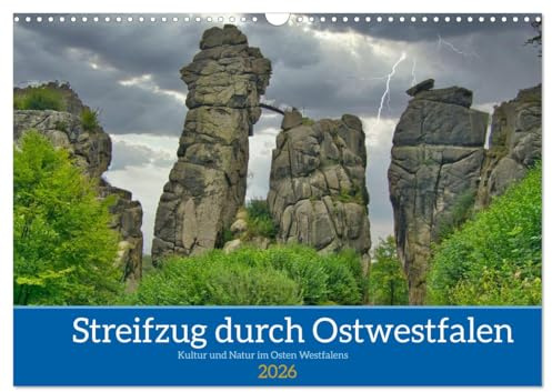 Streifzug durch Ostwestfalen (Wandkalender 2026 DIN A3 quer), CALVENDO Monatskalender: Kultur und Natur im Osten Westfalens (CALVENDO Orte)
