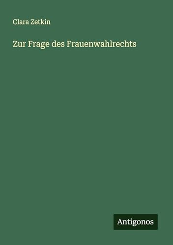 Zur Frage des Frauenwahlrechts